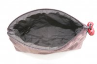 Kosmetiktasche mit Aufdruck in Braun mit Ornamente