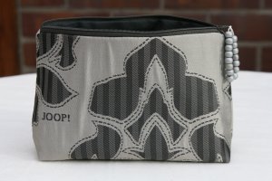 Kosmetiktasche mit Aufdruck in Grau mit Ornamente