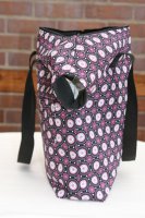 T-Shirt Tasche - Schwarz/ Lila